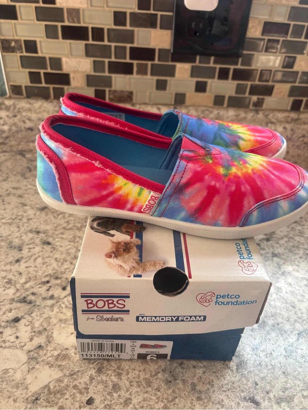 Bobs memory foam slip ons